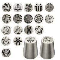 

Stainless steel russian piping tips cupcake icing nozzles cake decorating tool set