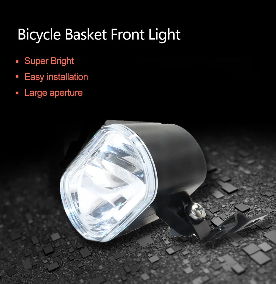 Waterproof Front Ebike Light Mtb Electric Bike Frame Front Lights Led