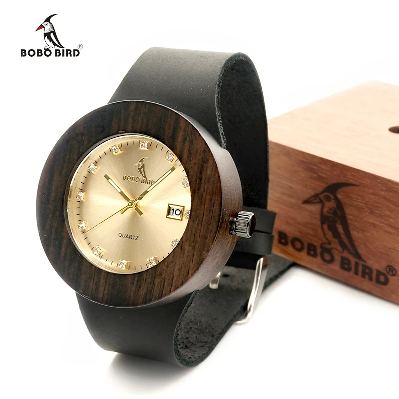 

Ebony Men BOBO BIRD C03 Watch Black Strap OEM Logo Watch Men Wholesaler, Picture