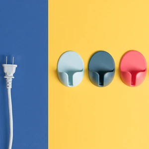 Image of BUBM Power Plug Holder Outlet Power Cord Storage Glue Hook Organizer