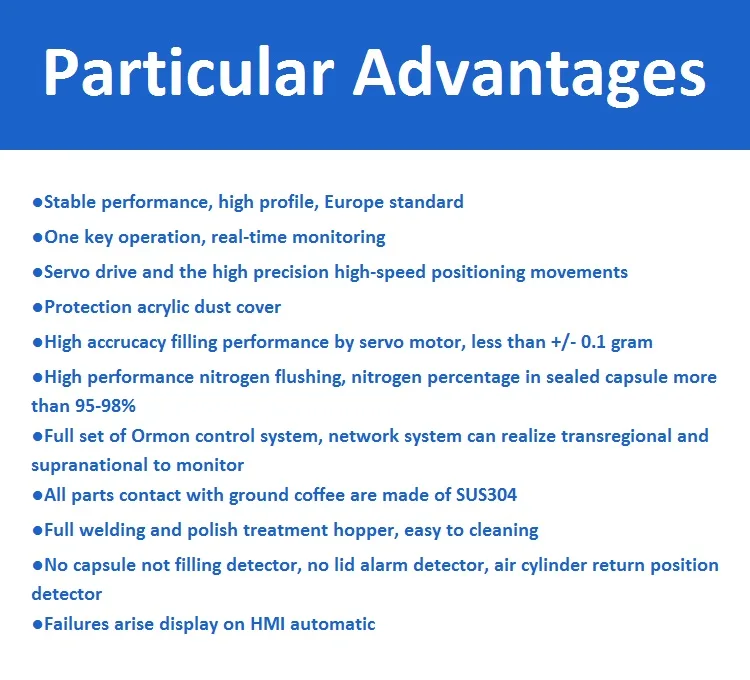 Rotary automatic coffee packing machine with empty capsules