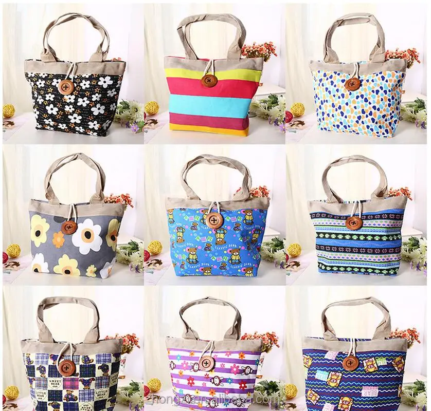 

Rope Bags shoulder bag women's Canvas Bag Totes Fashion Trendy Pretty Pattern Handbag Printing Cotton