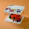 Custom printed strong clear plastic paper cake box