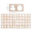 Kids Wooden Drawing Writing Board Set DIY Painting Template Suits Puzzle Drawing Training Tools