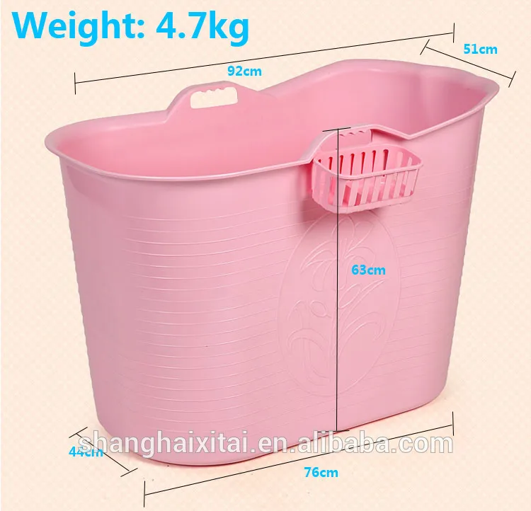 Hot selling 92*51cm plastic bath tub for wholesales