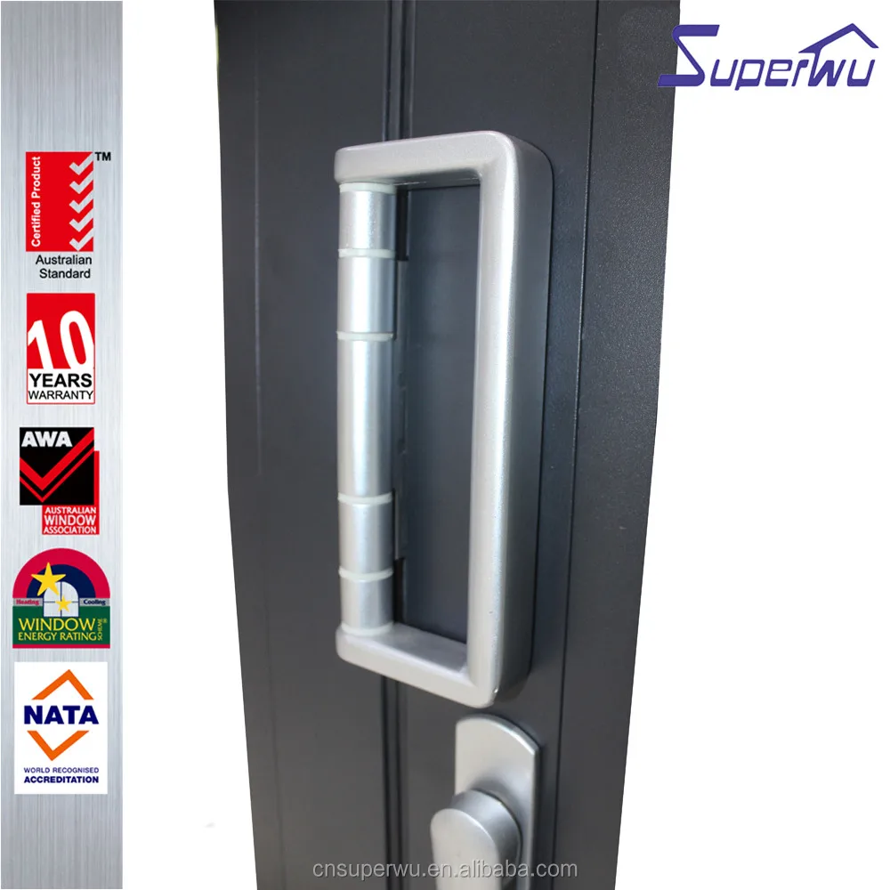 Aluminum doors meet Australia standard fold door exterior with retractable net
