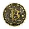 Factory commemorative bitcoin metal gold coin, high quality custom souvenir gold plating bitcoin