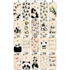 transparent Clear Cute cartoon Panda custom print paint Soft Silicone TPU Phone back Cover case for iphone 11 pro max 7 8 plus