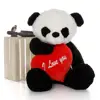Big Panda Bear with Red Heart/Giant Life Size Stuffed Panda