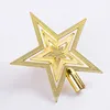 Decorative plastic christmas tree top star