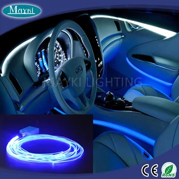 Ambient Interior Led Light With Rgb Color Changing And Fiber Optic Side Emitting Cable Buy Ambient Interior Led Light Fiber Optic Light Kit For Car