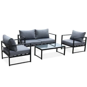 4 Piece Garden Sofa Aluminium Modular Outdoor Sofa Buy Outdoor Garden Furniture Patio Aluminum Frame Woven Rope Leisure Sofa Set Professional Manufacture Garden Sofas Outdoor Furniture Big Lots Outdoor Sofas Set Aluminum Garden