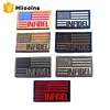 USA Flag Embroidery Patch Hook and Loop Stock Patches Cheap Wholesale Embroidery Badges