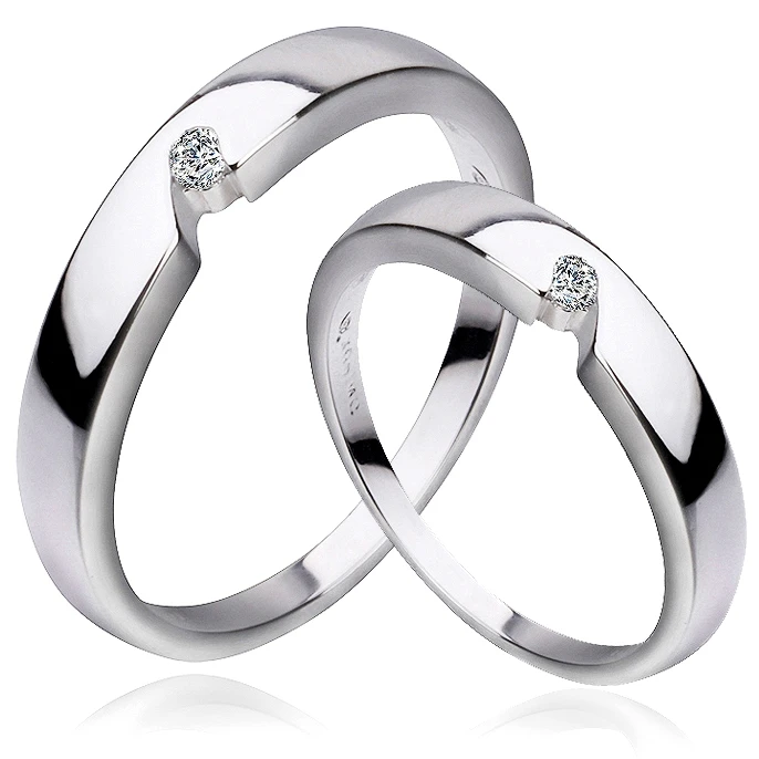 

10071 Diamond engagement ring brass alloy silver color ring white gold color single stone finger ring, silver jewelry factory, Rhodium color