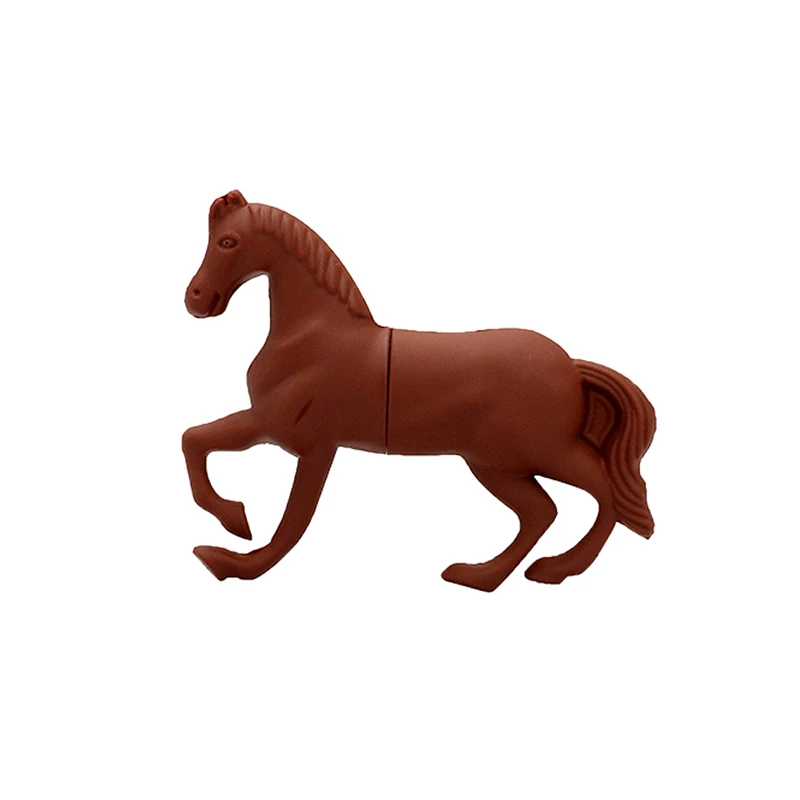 New Style Usb Flash Drive 64gb Cute Cartoon horse PenDrive 32gb Pen D - ANKUX.COM