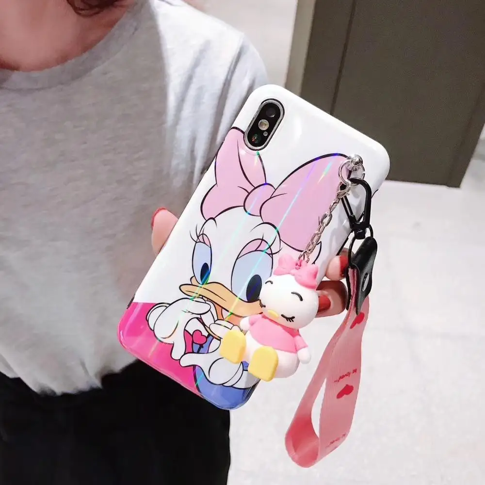 

Cartoon case For Iphone XS MAX soft shell mobile phone shell 7plus ultra-thin TPU protective cover 8plus transparent material