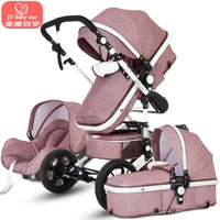 

2020 hot sell 3 in 1 baby stroller with the car seat carriage high landscape baby pram wholesale