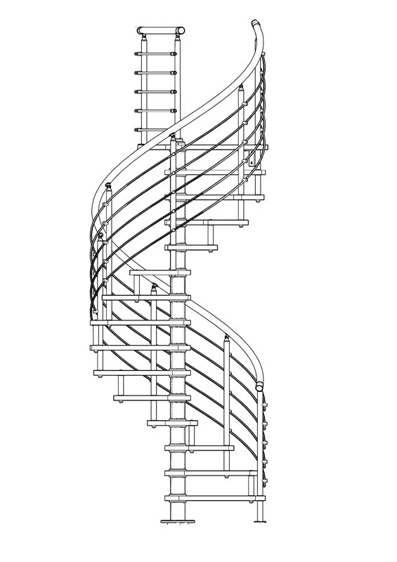 Винтовая лестница проект