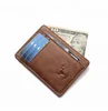 Mingclan RFID Blocking Real Italian leather card sleeves Front Pocket Minimalist Slim card Wallet for men women