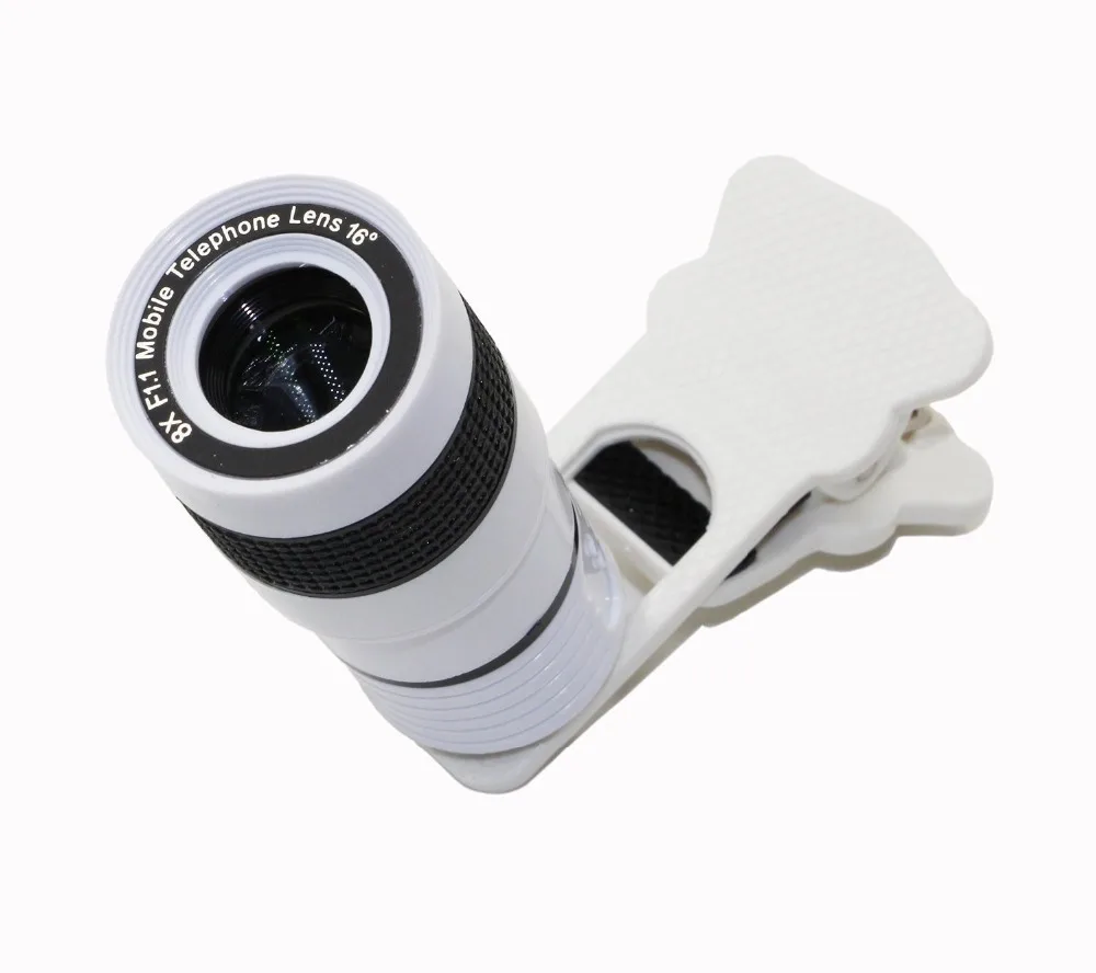Mobile Phone Lens Universal 8X Zoom Telescope Camera Telephoto Lenses for iPhone 4 4S 5 5C