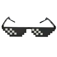 

Glasses 8 Bit MLG Pixelated Sunglasses Men Women Brand Thug Life Party Eyeglasses Mosaic Vintage Eyewear Mosaic Sunglasses
