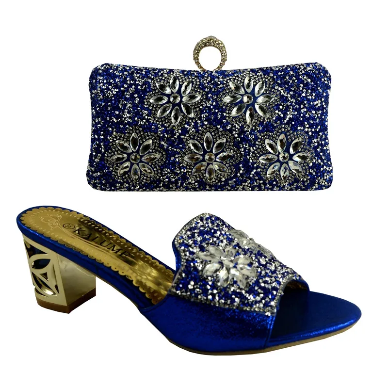 cobalt shoes and matching bag