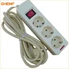 16A 250V 4way German socket extension socket with switch multiple socket CE RoHS GS