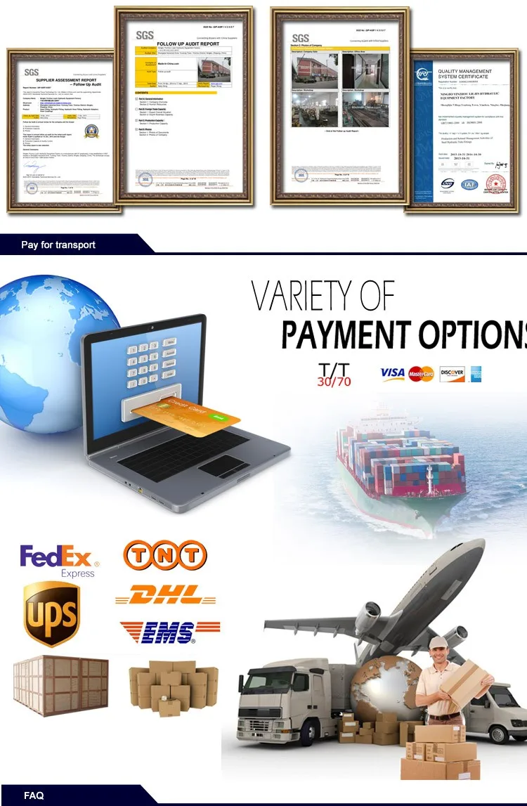 China supplier stainless steel hydraulic male/female Ferrule hose fitting