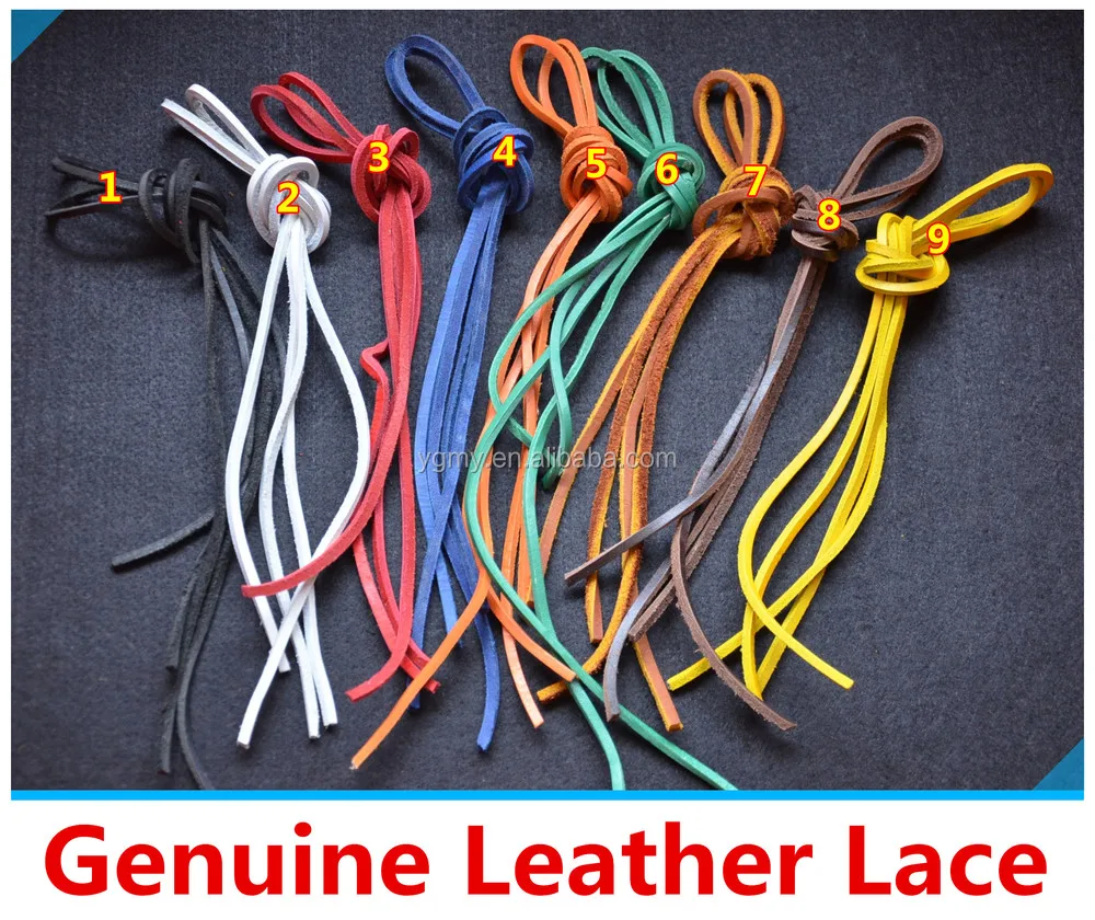 Tying on sale leather laces