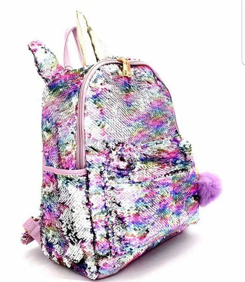 unicorn sequin backpacks