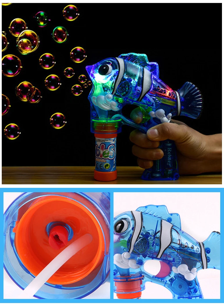 Wholesale led kids toy flash bubble gun with music.jpg