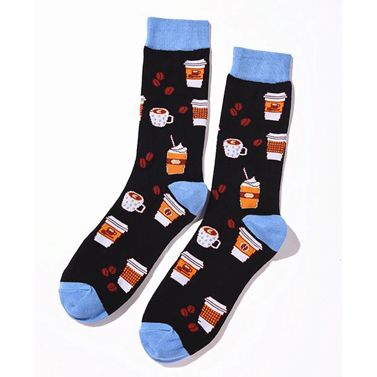 

2018 men's fashion funny novelty crew socks, Multi colors