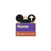 OEM Cute Anime Mouse Shape Enamel Laser Engraved Badge Pins