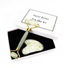 Hot Selling Beauty Facial Body Roll Combo 100% Jade Authentic Custom Gua Sha Tool Welded Green Xiuyu Jade Face Roller Set