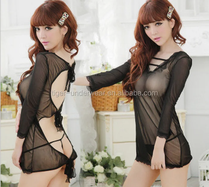

sexy black see through sexy sleepwear for women