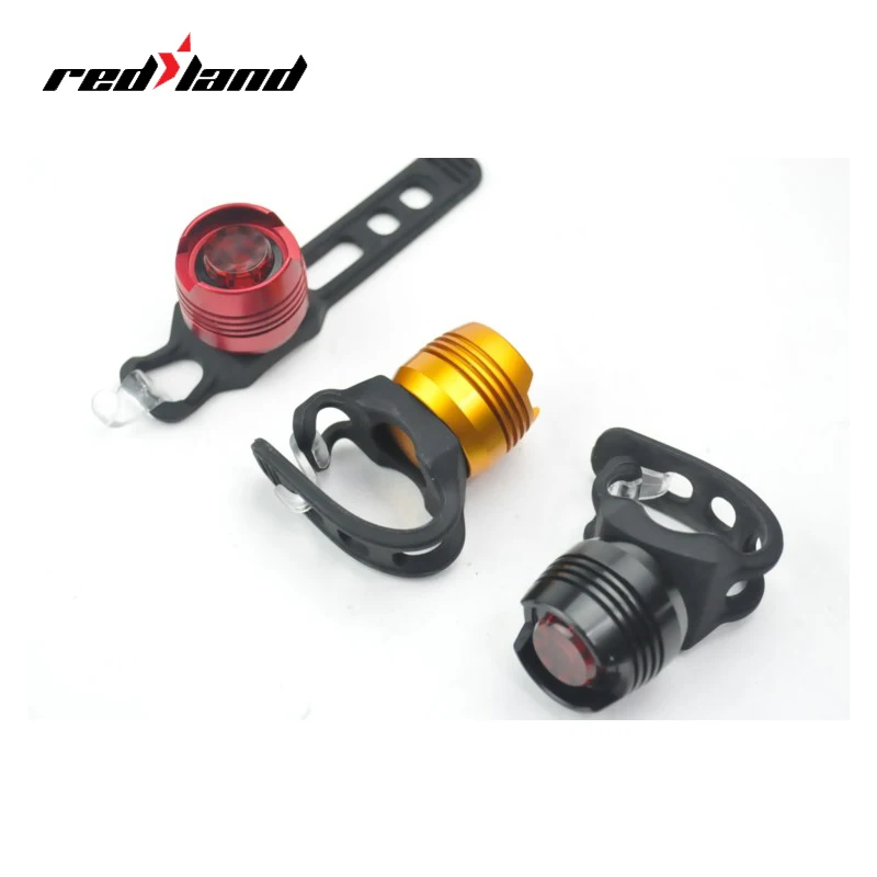 

Aluminum Colorful LED rear bike light bicycle rear light best bike tail light for kids night riding, Blue yellow red sliver