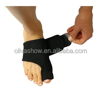 

Toe Straightener Corrector Brace Pad for Hallux Valgus Pain Relief Bunion Splint Support for Men & Women, Black