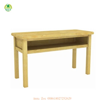 2 Seats Kids Wood Desk Kids Double Wood Desk Children Wooden