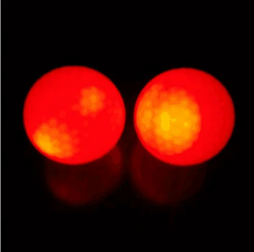 

Six Color Glowing Electric LED Golf Ball Constant shining Ball, Customized