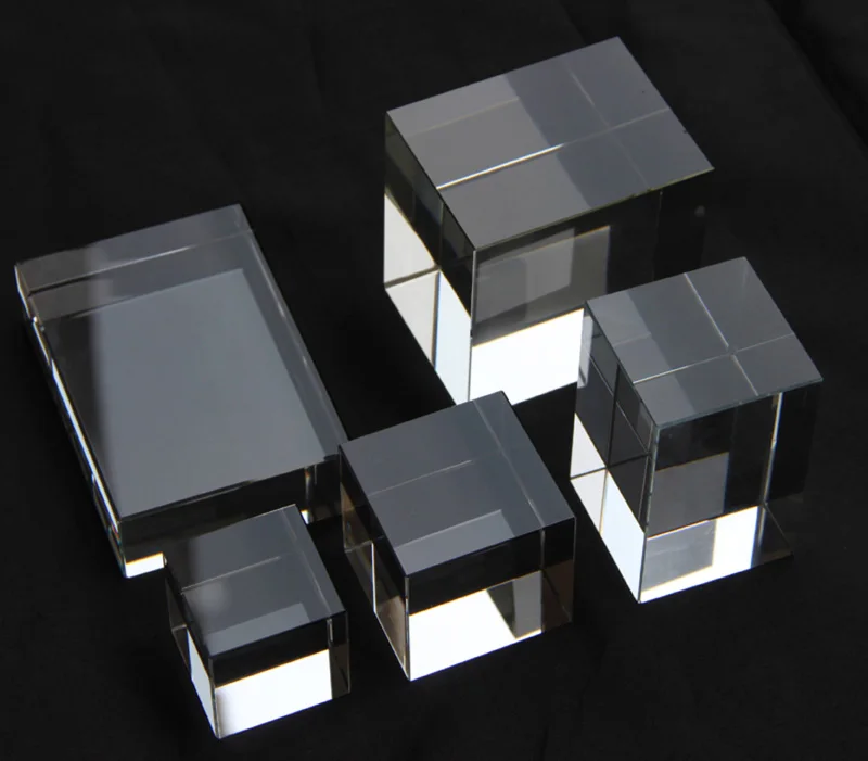 2018 Wholesale Cheap Blank High Definition K9 Crystal Glass 3d Laser Engraved Block Cubes For