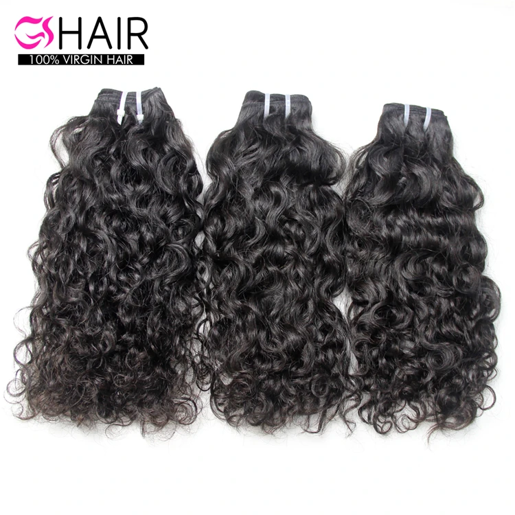 

Grade 10a cuticle aligned peruvian water wave hair with closure ,16 inch virgin brazilian and peruvian hair weave, Natural color 1b to #2
