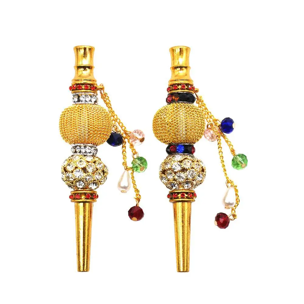 

wholesale colorful mouthpiece accessories portable reusable decorated stainless steel shisha hookah mouthpiece, Different colors