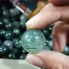 Small size natural gemstone green rutilated quartz crystal spheres