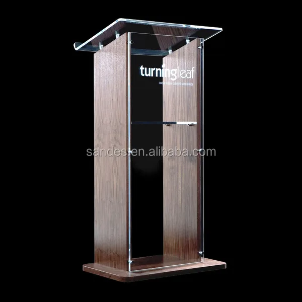 
Acrylic Lecture Desk Guest House Welcome Reception Transparent Podium 