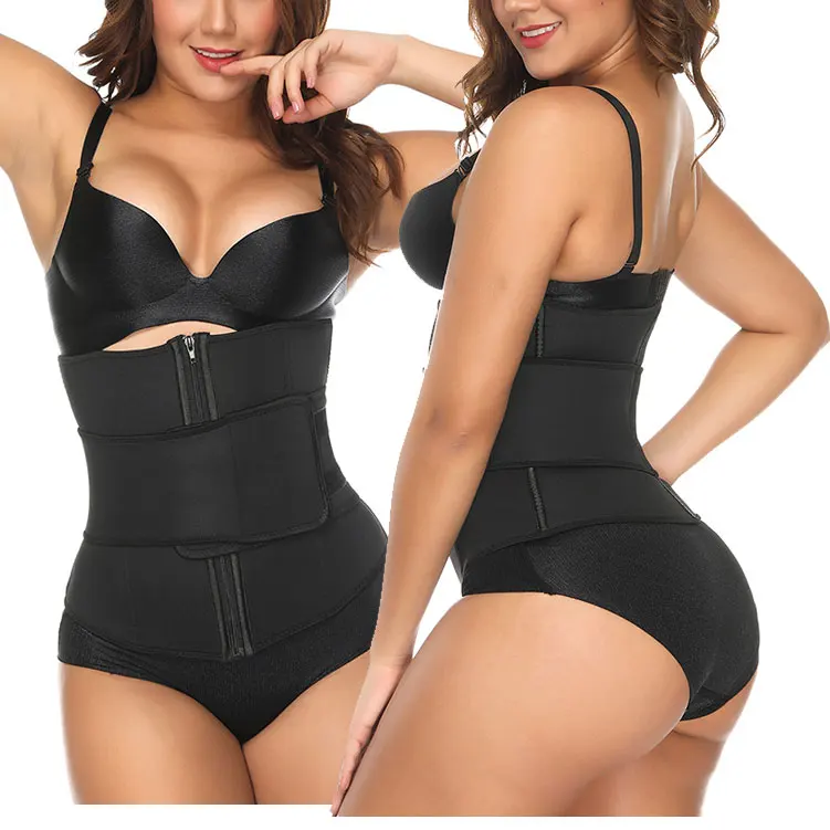 

Plus Size Black Neoprene Trainer 7 Steel Boned Adjustment Travel Waist Belt