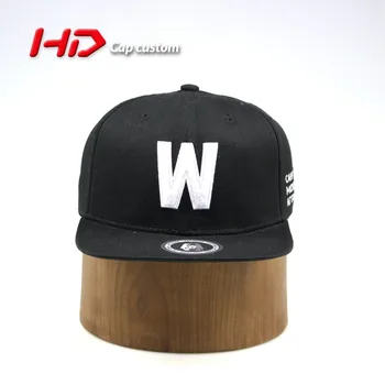 ブランドロゴカスタム W 高品質コットンツイルスナップバック帽子