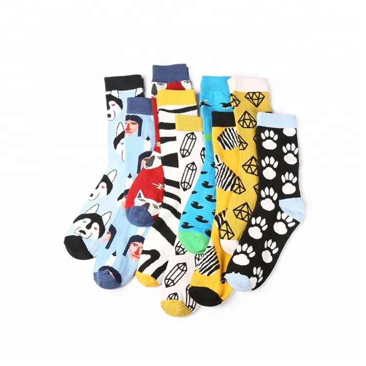 

High Quality Sports Style Japanese Cartoon Wholesale man Socks, Colorful