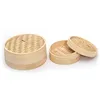 Eco Friendly Commercial Single Tier Bamboo Wood Dimsum Steamer Basket