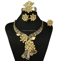 

High Quality new model 18k Gold fashion custom jewelry set 2016 women