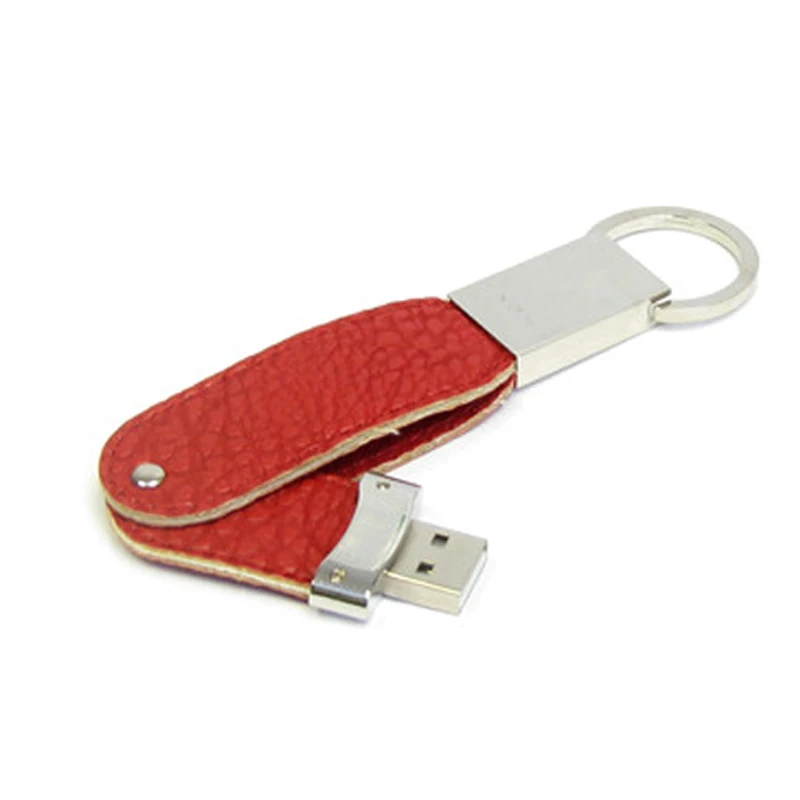 

Gadgets Promotion Metal Key Chain Swivel Leather Usb Flash Drive Pen Drive 32Gb